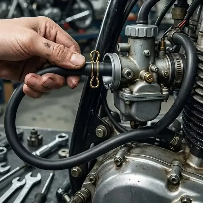 Tuyau de carburant pour moto