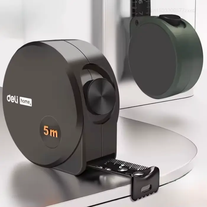 Ruban à mesurer en acier noir Deli 3/5M