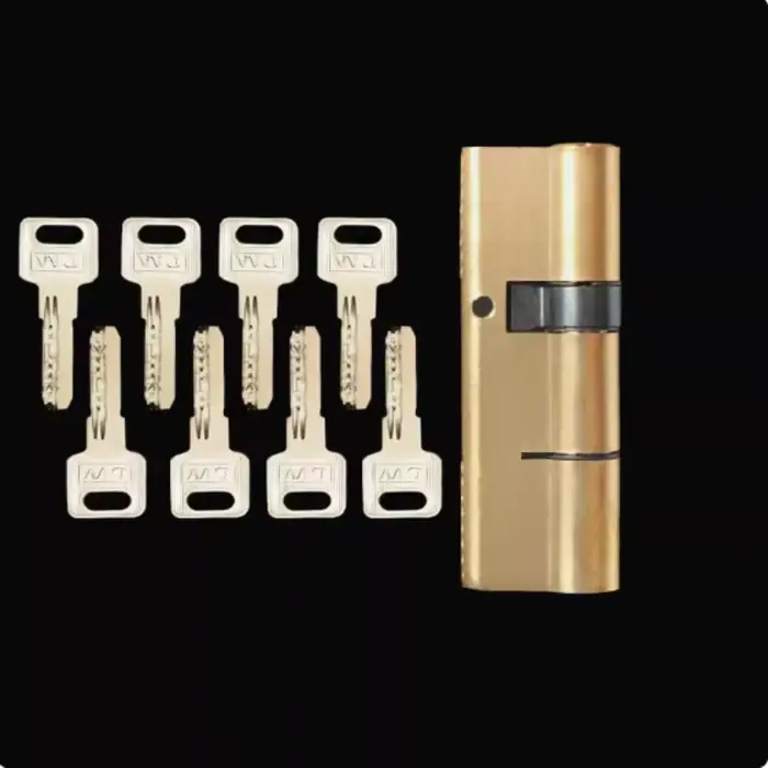 Cylindre de porte serrure biaisée 65 70 80 90 115mm cylindre AB clé antivol entrée serrure de porte 