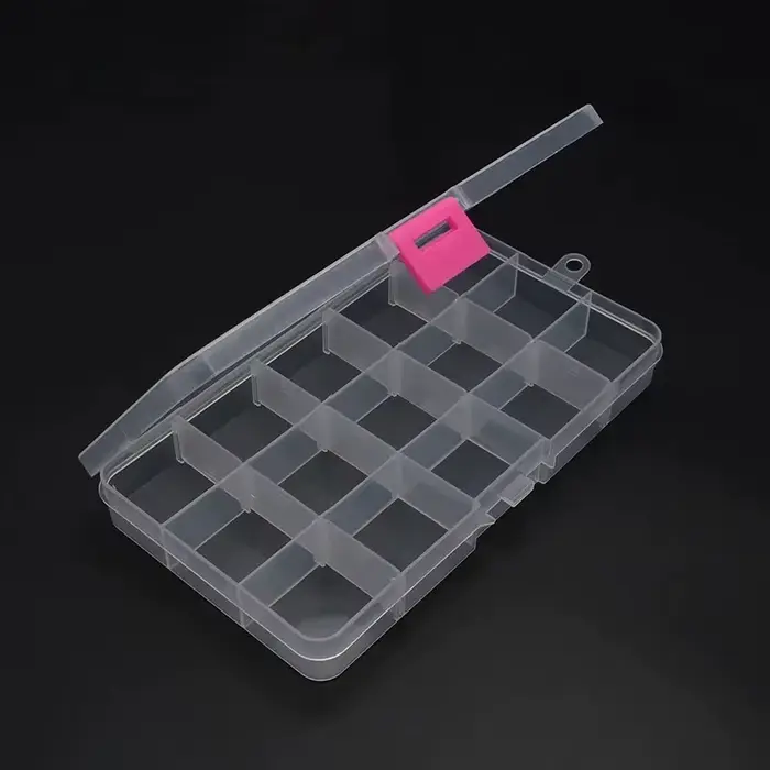 Boîte de rangement en plastique à 6 à 32 compartiments pour perles