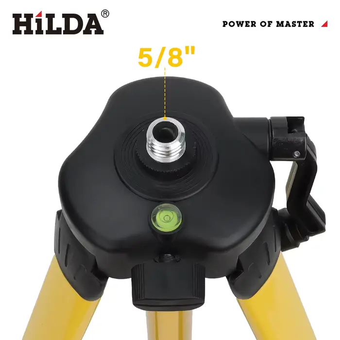 HILDA trépied de niveau Laser 1.2M/1.5M 5/8 pouces hauteur réglable trépied en feralliine épaisse Ba