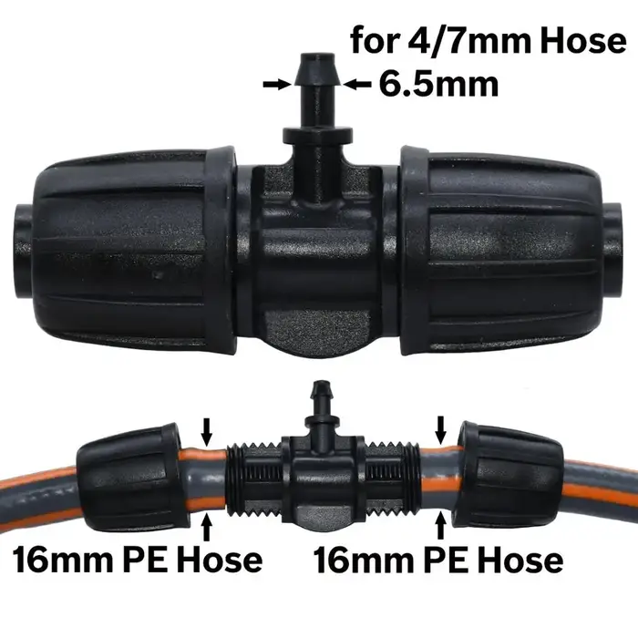 KESLA-Connecteur de tuyau en T avec verrouillage fileté, adaptateur d'eau d'irrigation de jardin ver