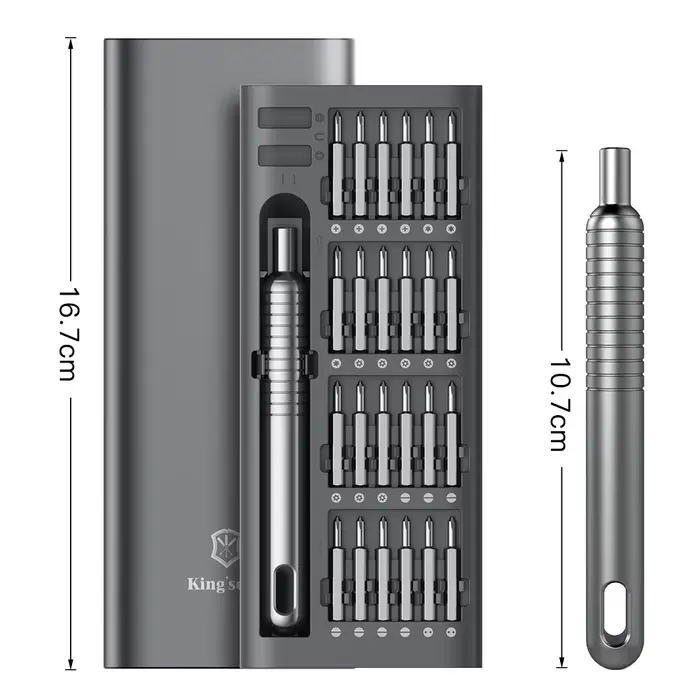 Jeu de tournevis sans fil 51 en 1, kit d'outils à main manuels portables, petits embouts magnétiques