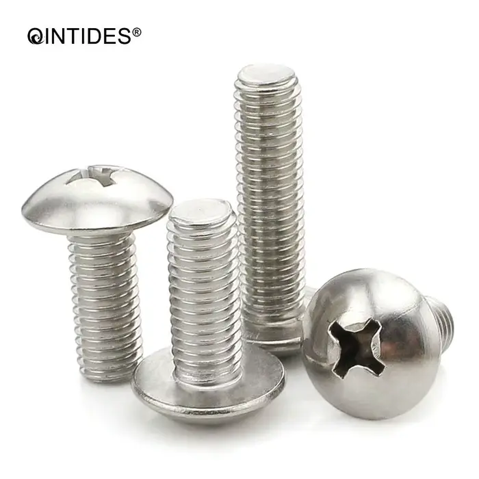 20/200 pièces M5 M6 M8 longueur: 6-80mm vis à champignons encastrées croisées 304 vis en treillis en acier inoxydable vis Phillips