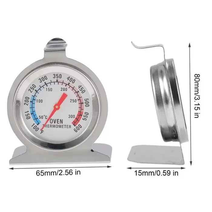 Thermomètre universel pour four en acier inoxydable