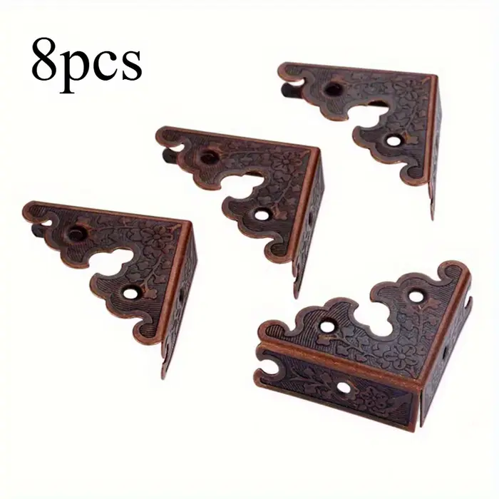 Boîte en bois d'angle droit de 34mm, longueur de bord, boîte-cadeau, décoration à quatre côtés, Angl