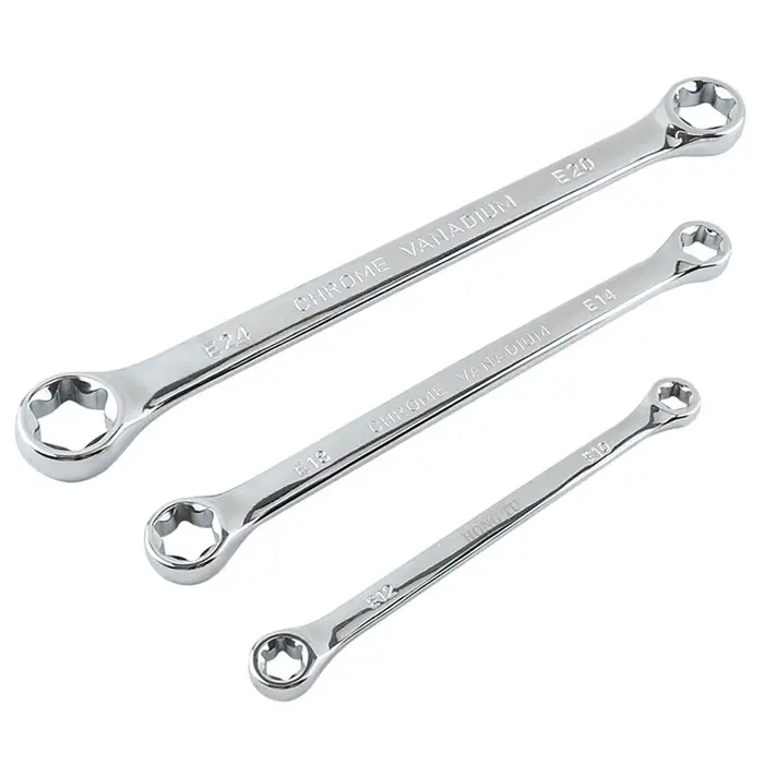 E-torx clé à boîte E6 E8 E10 E12 E14 E18 E20 E24 Torx ensemble clé à anneau outils clé étoile