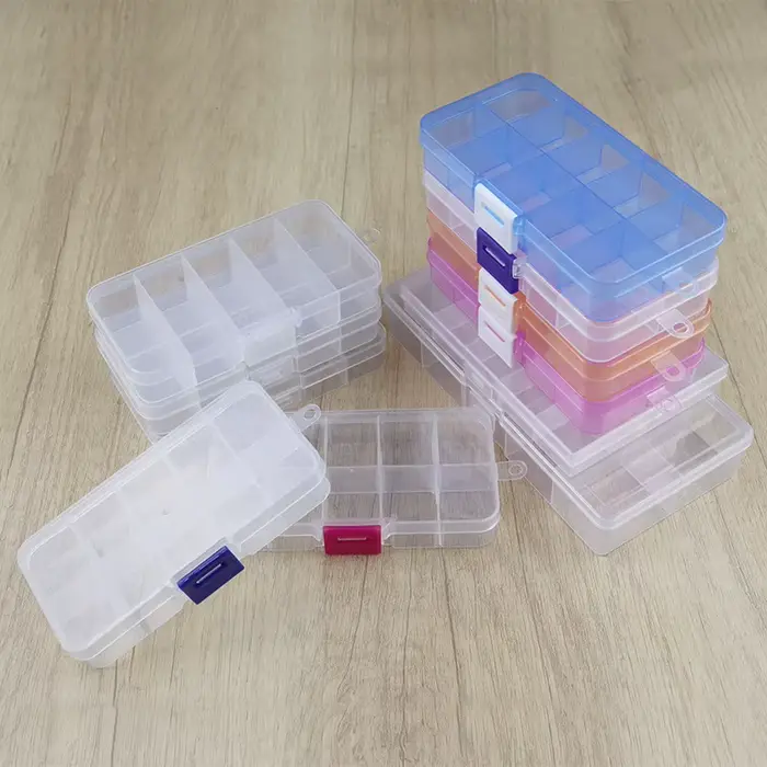 Boîte de rangement en plastique Transparent