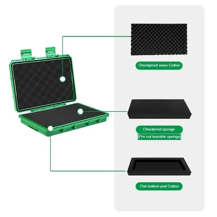 Étanche scellé petites pièces d'instruments de précision boîte de rangement d'outils
