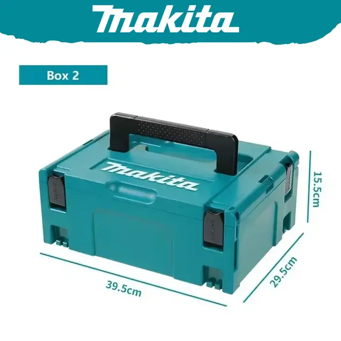 Makita 197211-7 Makpac boîtier imbriqué moyen empilable robuste Durable grande capacité boîte à outils de stockage 199853-3/821550-0