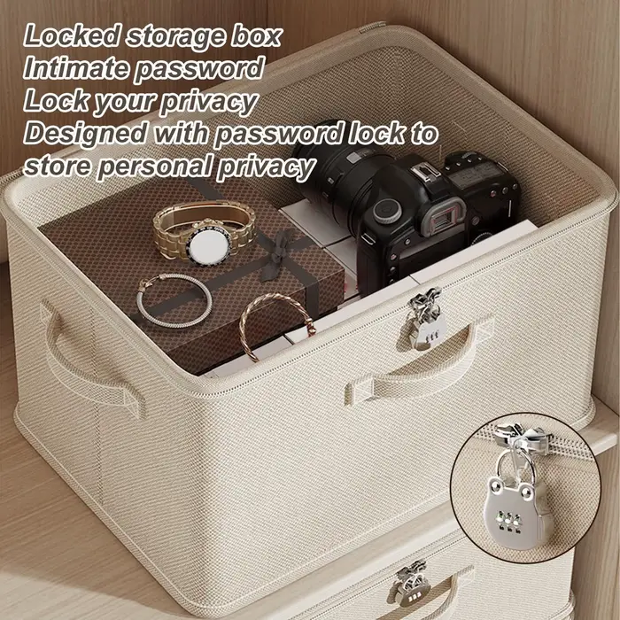 Grande boîte de rangement avec serrure