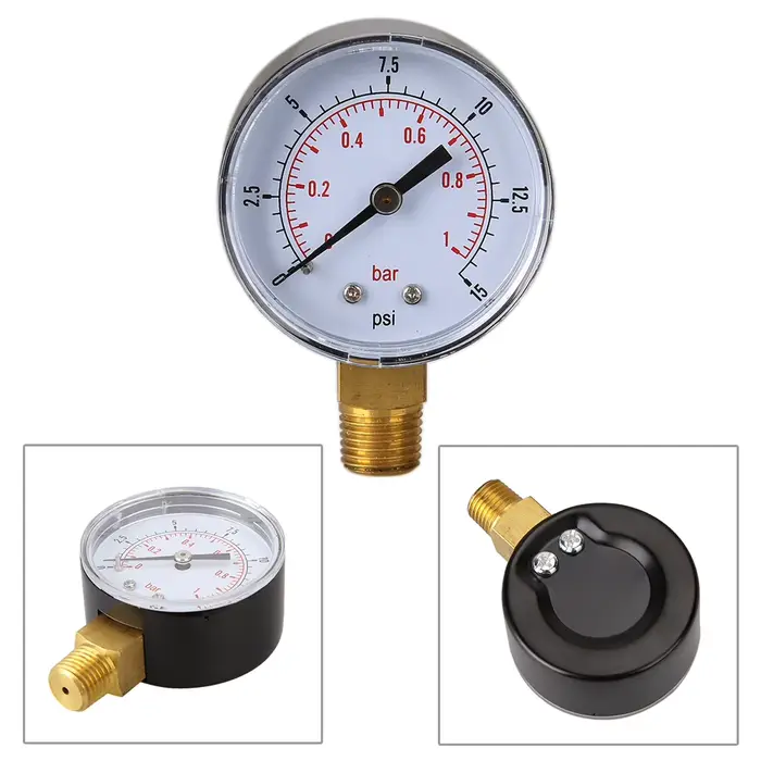 Manomètre Basse Pression pour Carburant et Air Hydraulique