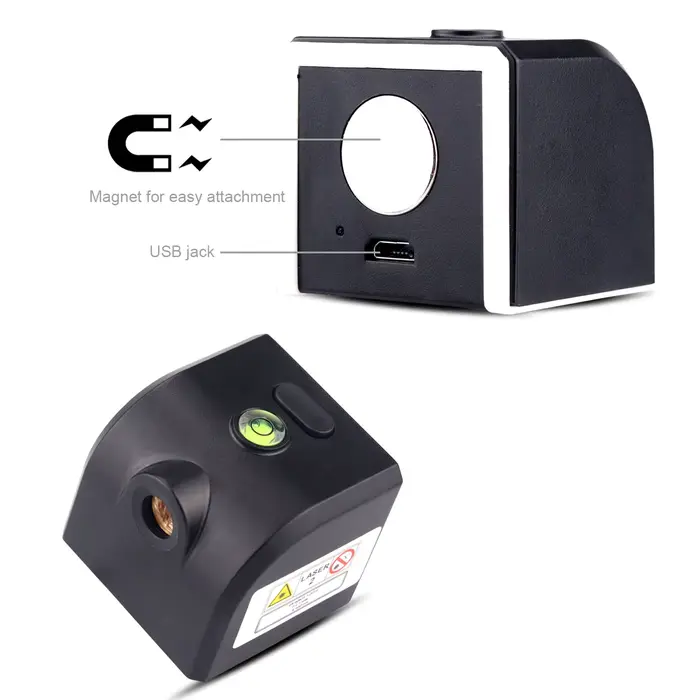 Mini compteur de niveaux Laser rouge croisé Portable