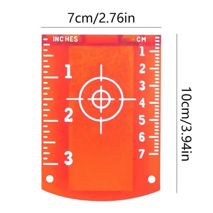 Nouvelle plaque de cible laser 10cmx7cm pour niveaux