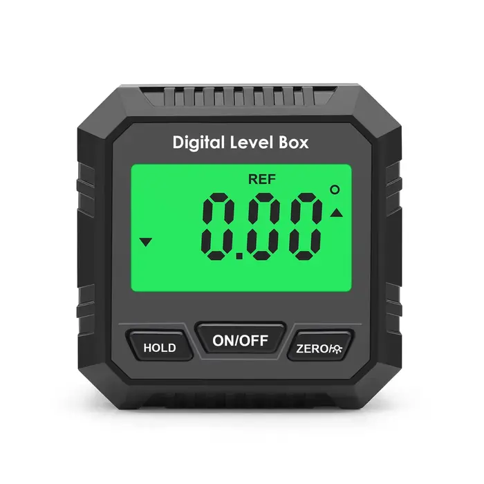 Jauge d'angle numérique 360 °   Mini inclinomètre de mesure avec Base magnétique, rapporteur biseaut