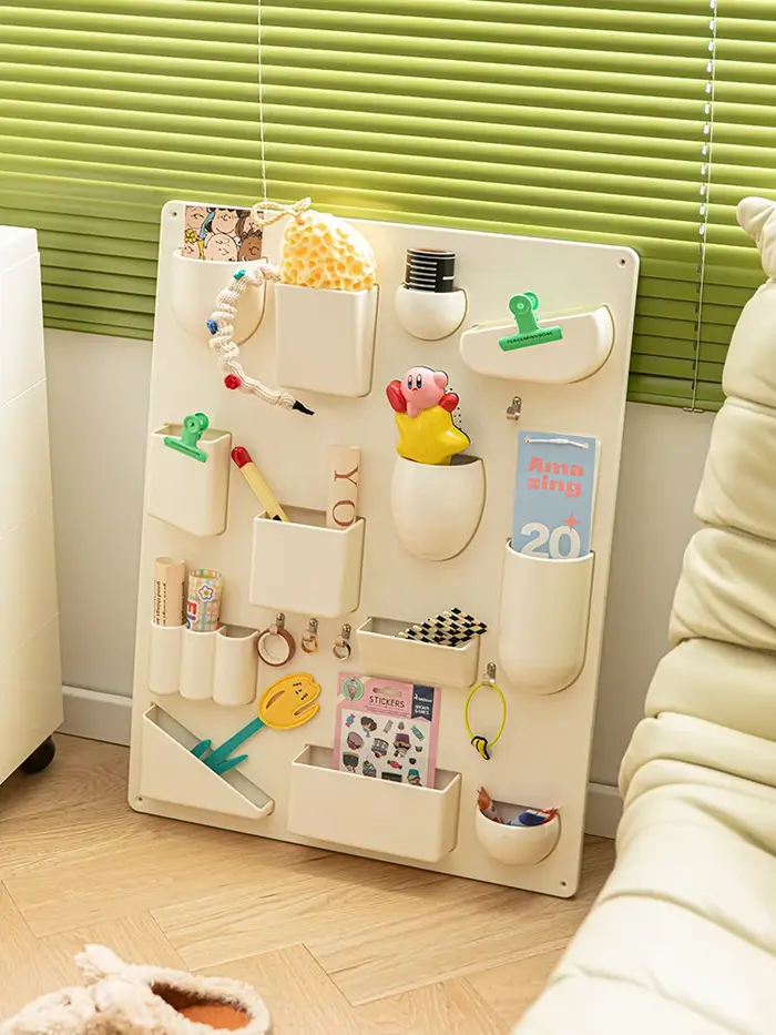 Grande étagère de rangement murale réglable T1
