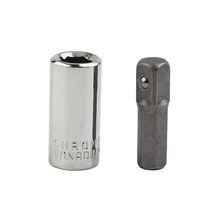 1/4 "entraînement carré à 1/4" douille à percussion à tige hexagonale + 1/4 support d'adaptateur de 