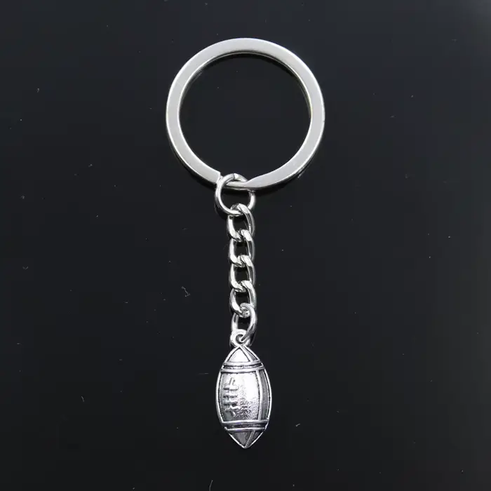 Porte-clés de rugby et de football pour hommes, porte-clés de voiture, porte-bague, souvenir pour ca