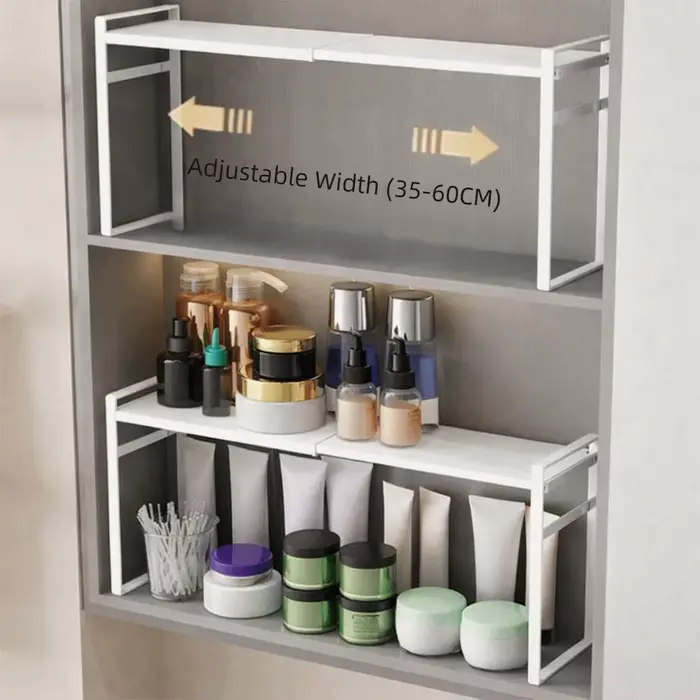 Étagère de rangement rétractable en fer