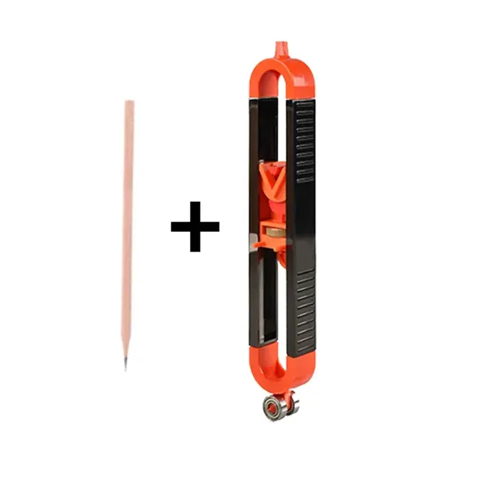 Règle de traçage de profil avec calibre de contour et verrouillage réglable