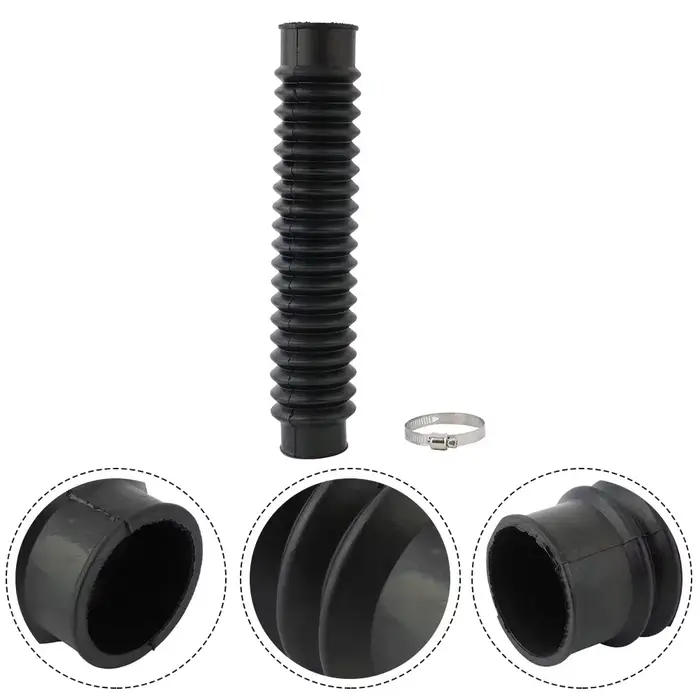Tube de filtre à air flexible noir pour moto