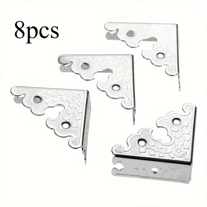 Protection d'angle en fer et cuir pour boîte en bois, boîte cadeau, décoration quatre côtés, longueu