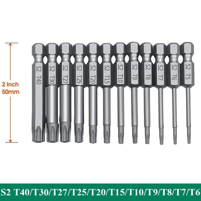 Jeu d'embouts de sécurité Torx 11 pièces