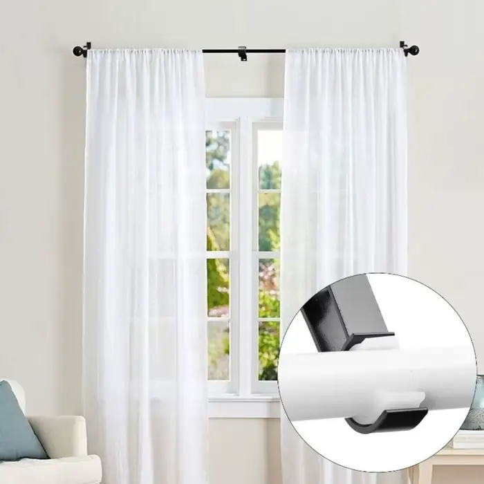 Nouveau Support de tringle à rideau en alliage d'aluminium avec vis