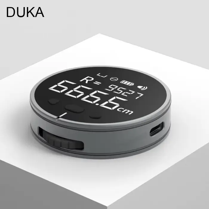 DUKA ATuMan Little Q règle électronique télémètre 8 en 1 ruban à mesurer numérique Mini outil de mesure roulant pour plat incurvé