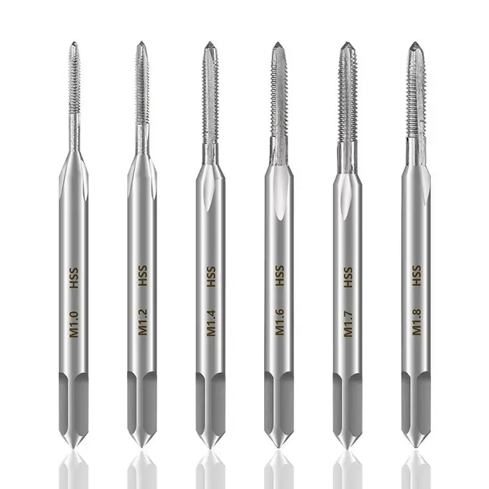 Ensemble de tarauds et filières, filetage droitier, filetage métrique, outil de filetage HSS, Machin
