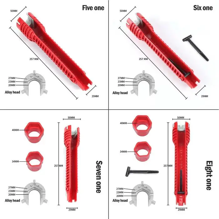 Outils de plombier multifonctions 8 en 1
