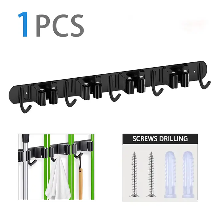 Support pour balai et serpillière ; Organisateur d'outils mural ; Porte-outils de jardin ; Organisat