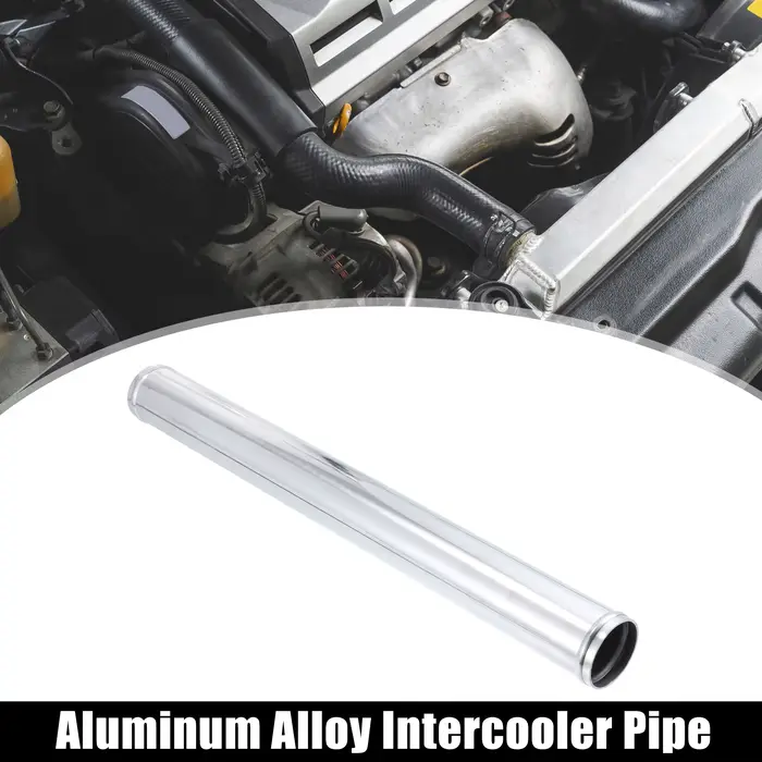 Uxcell Tube en alliage d'aluminium OD 51/57/63/70/76mm tuyau de refroidisseur intermédiaire tuyau d'