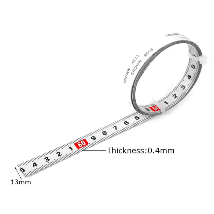 1 pièces ruban à mesurer 1/2/3/5M 13MM règles adhésives travail du bois règle de mesure couture