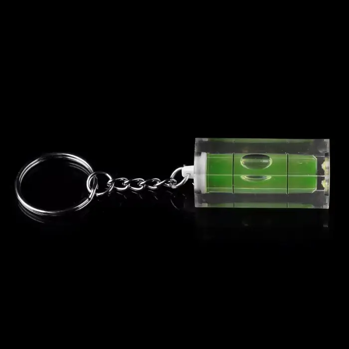 Mini niveau à bulle carré pour porte-clés, Gadget d'outil pour mur photos