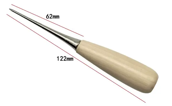 Outil de sertissage de pierres précieuses pour bijoutier, à manche en bois, pour sertissage de diama