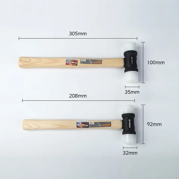 WUTA-Marteau de maillet à tête en nylon pour artisanat du cuir, outil de poinçonnage du cuir fait à 