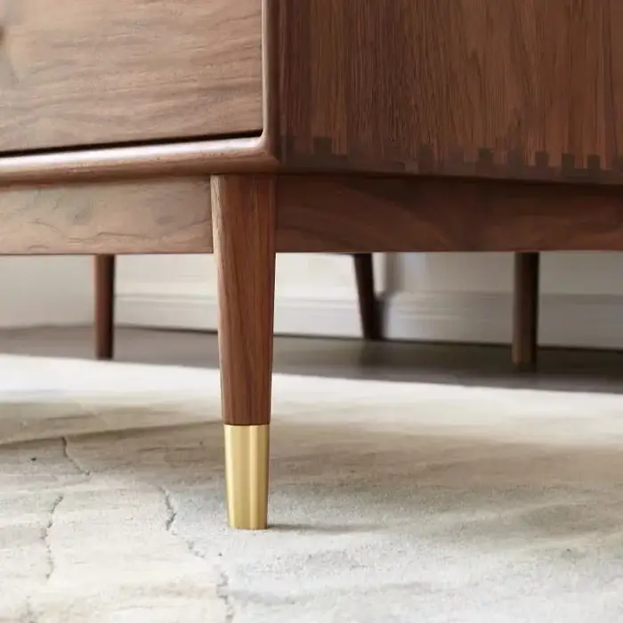 Pieds de Table basse en bois massif, 4 pièces, pour meubles, canapé-lit en bois et métal, chaise, ma