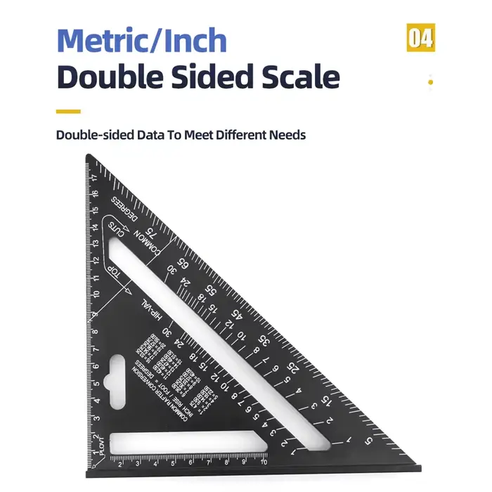 Outil de mesure de règle triangulaire