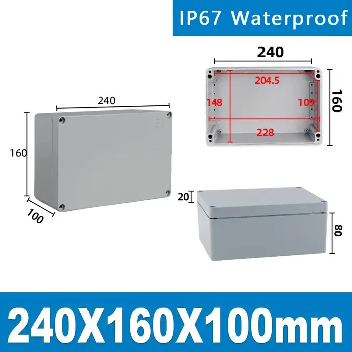 Boîte d'alimentation électronique en fonte d'aluminium étanche IP67