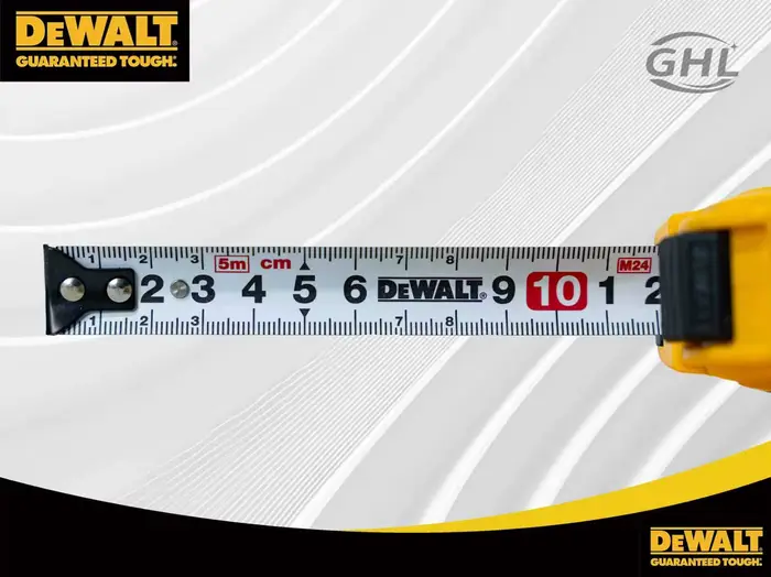 Ruban à mesurer DEWALT de 5 mètres et 7