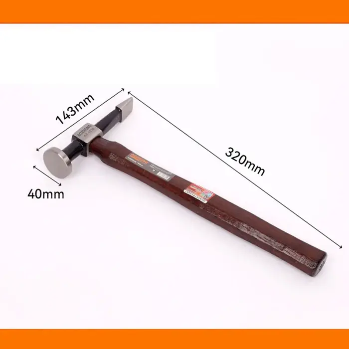 Marteau à cuir professionnel en acier au carbone à double tête pour outils de maroquinerie et de tôlerie