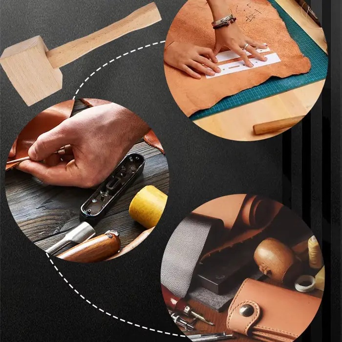 Maillet en bois, manche ergonomique