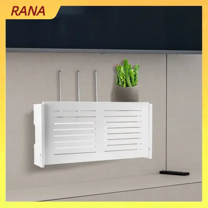 RANA – boîte de rangement pour routeur Wifi, panneau mural sans fil, support de panneau de prise, or