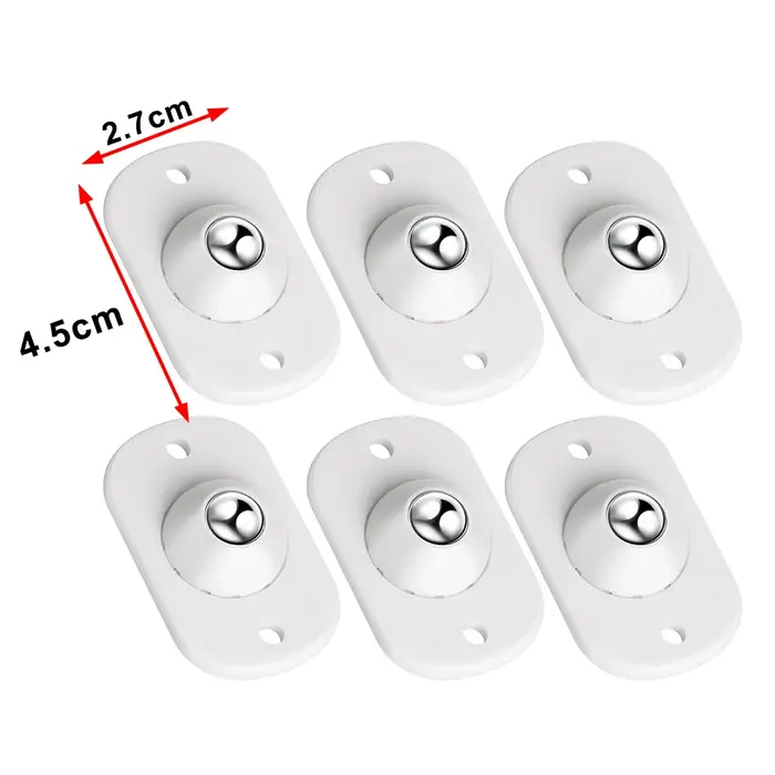 Roulettes universelles auto-adhésives, Mini poulie rotative pour boîte de rangement de meubles, armo