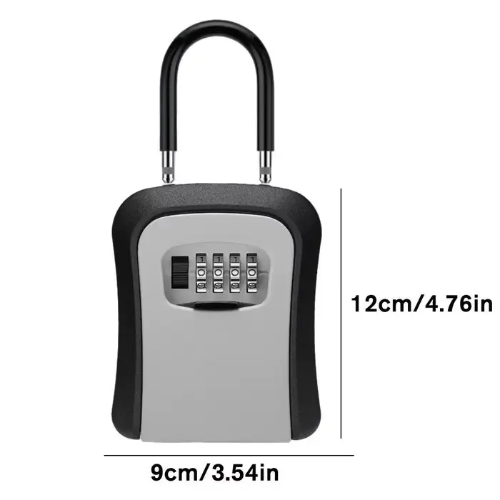 Boîte de rangement de clé à combinaison de 4 chiffres