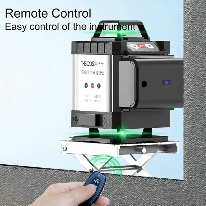 Niveau laser professionnel 4D à faisceau bleu/rouge/vert