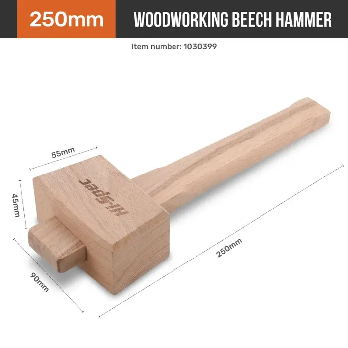 Marteau en bois de hêtre Hi-Spec