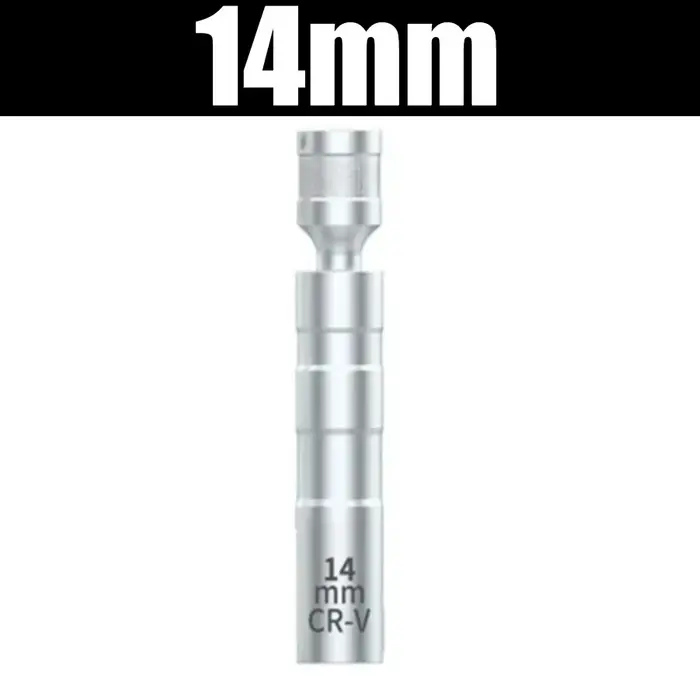 Clé d'extraction de bougies d'allumage 14 mm, 16 mm, 18 mm, 21 mm avec manchon magnétique pivotant à
