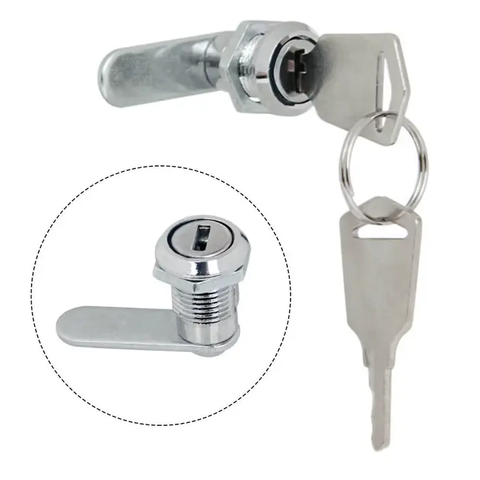 Serrure de sécurité MELLock avec 2 clés, quincaillerie, meubles, acier inoxydable, armoire, boîte à 